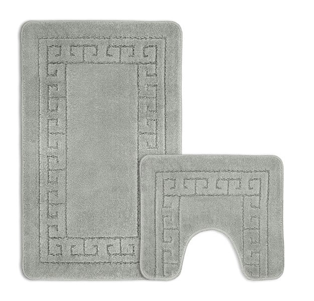 Velosso Greek Key Bathmat Set - Antislip