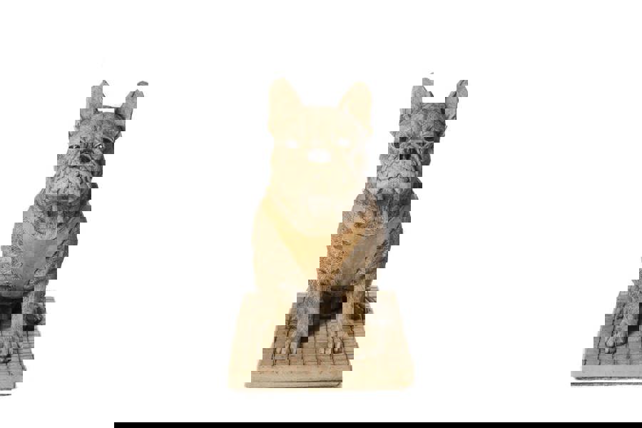 Life-Size French Bulldog Statue