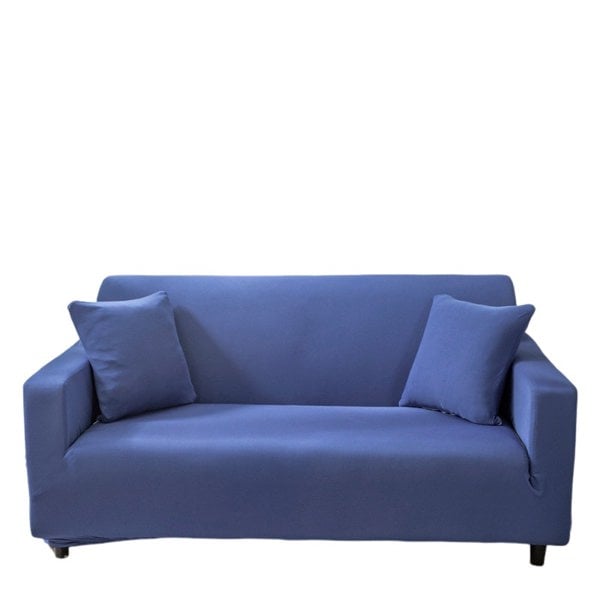 Anyhouz Anyseat 4 Seater Sofa Cover Plain Royal Blue Style and Protection For Living Room Sofa Chair Elastic Stretchable Slipcover