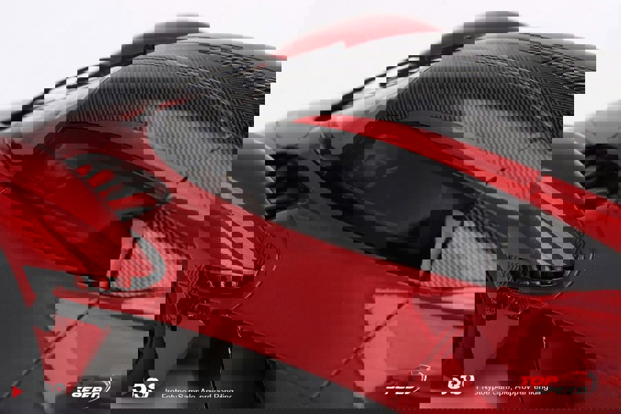 TSM Aston Martin Valkyrie Hyper Red 1:18 Scale TSM TS0539
