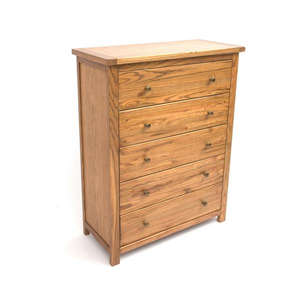 Cabinet Bits Trivento 5 Drawer Chest of Drawers Brass Knob