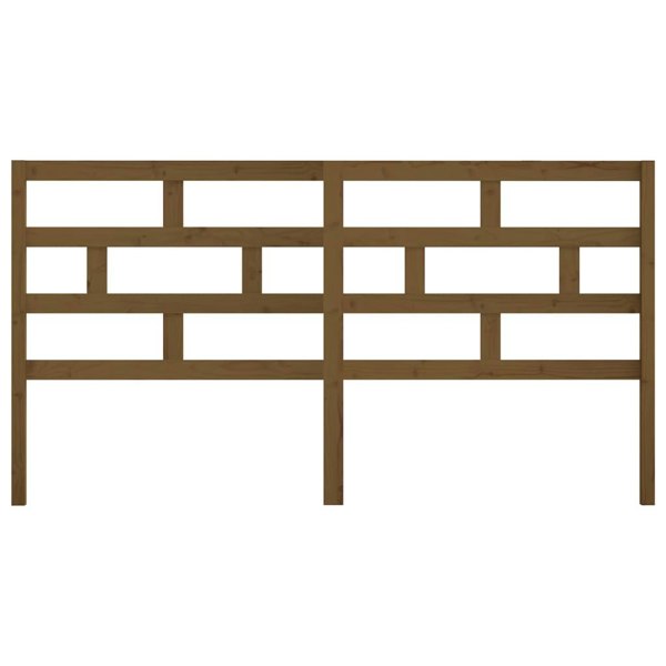Berkfield Bed Headboard Honey Brown 206x4x100 cm Solid Wood Pine