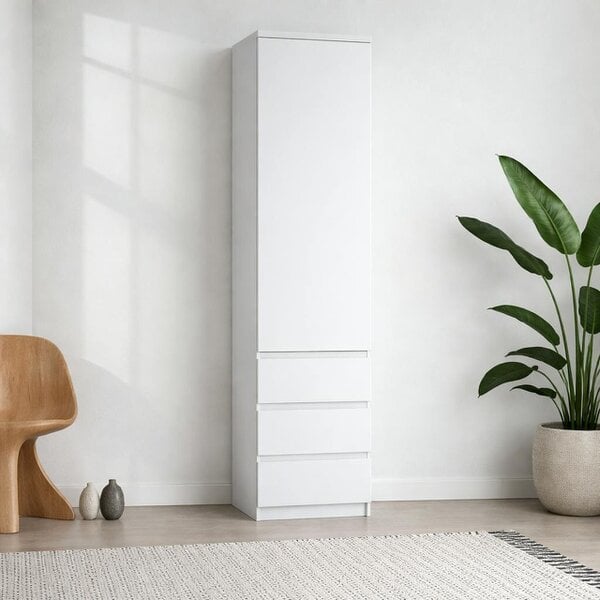 Wyld Haus Billabong White Wooden 4 Drawer Office Desk