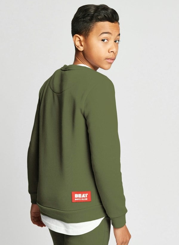 Beat Boyz Club Nemesis Cargo Sweat Top - Khaki
