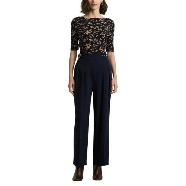 Ralph Lauren Womens/Ladies Floral Slim T-Shirt - Navy - 