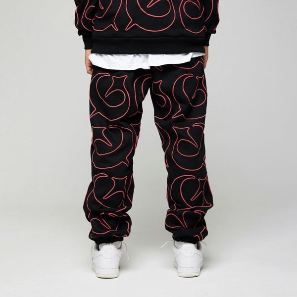 GVNMNT Clothing Co Foul Play Jog Pant - Black / Red