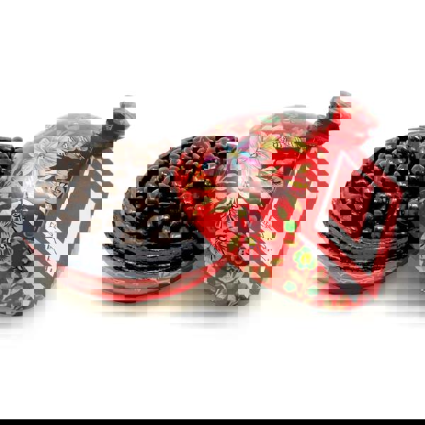 Handmade Bonbonnière Filled with Palm Oil Free Dark Chocolate Coated Coffee Beans, 130g