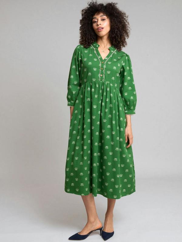 Kite Womens Organic Thistle Longburton Sateen Dress
