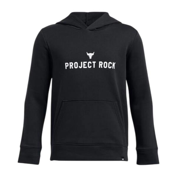 Under Armour Unisex Adult Project Rock Bull Skull Regular Long-Sleeved Hoodie - Black - 