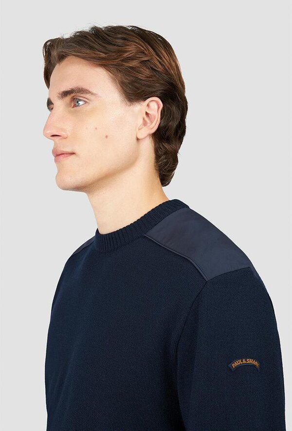 Paul & Shark Soft Cool Touch Wool Sweater with Typhoon® Details