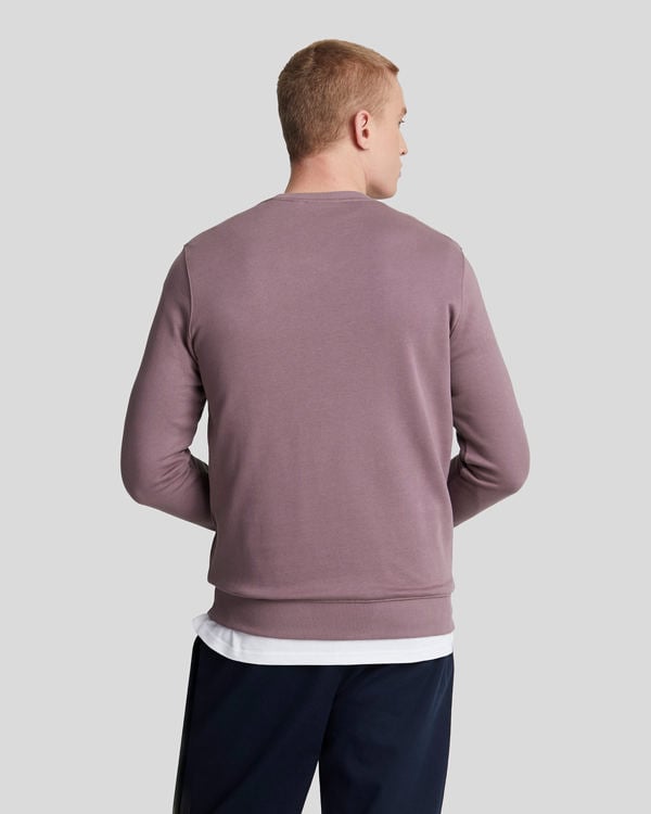 Lyle & Scott Crew Neck Sweatshirt Jumper - Highland Mauve