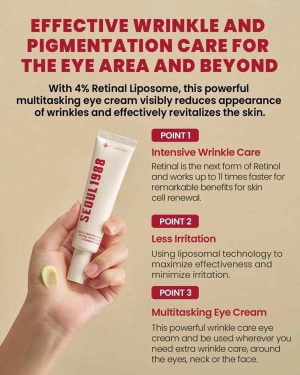 KSECRET SEOUL 1988 Eye Cream Retinal Liposome 4% + Fermented Bean
