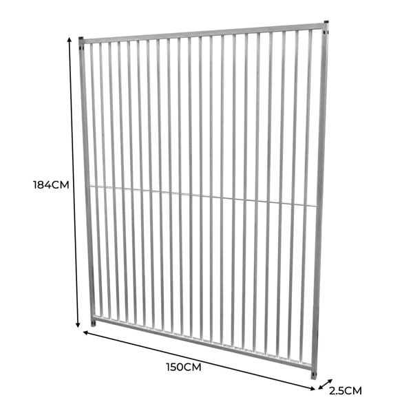 Monstershop 1.5m Dog Run Panel – 5cm Bar Spacing