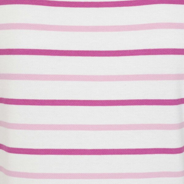 Lazy Jacks LJ8 - Ladies Short Sleeve Striped Breton Top - Pink