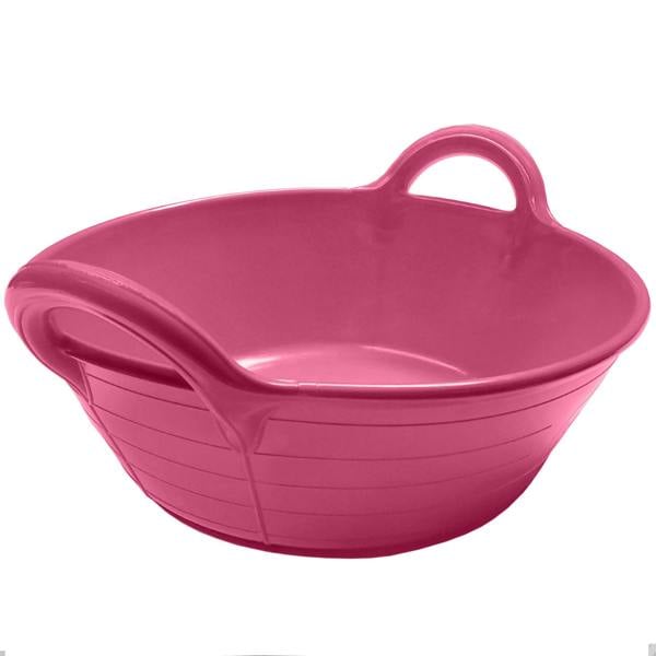 Ketoplastics Skip Feed Bucket Feeder Trough with Integrated Handles Small Skip S1-11L - Pink