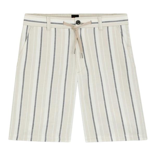 Boss Chino ST 2 Striped Linen Shorts