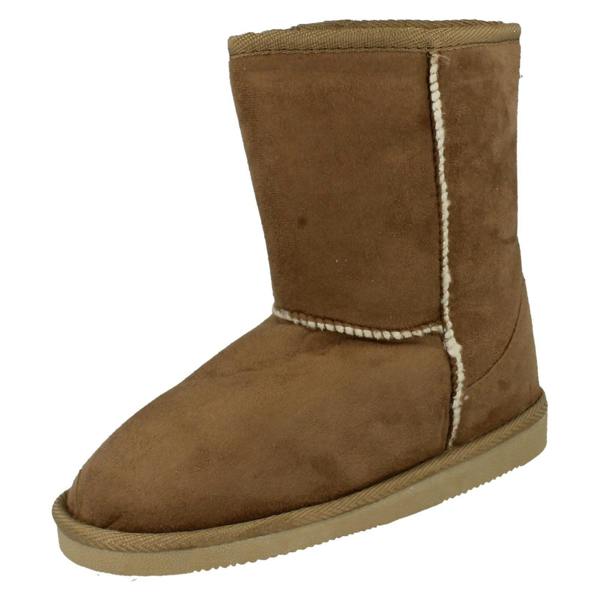 Spot On Ladies Spot On Faux Fur Lined Winter Boots
