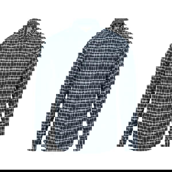 Mountain Warehouse Mens Driftwood Checked Organic Shirt - Dark Blue - 