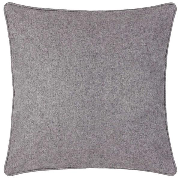 Furn Dawn Piping Detail Textured Cushion Cover - Charcoal - 