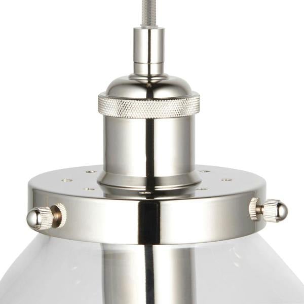 Pagazzi Lighting Brunswick Polished Nickel Ceiling Pendant