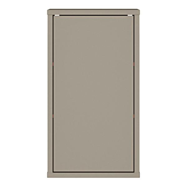 Furniture To Go Alice Springs Hanging Storage Cupboard with 1 Door Push-to-Open in Taupe