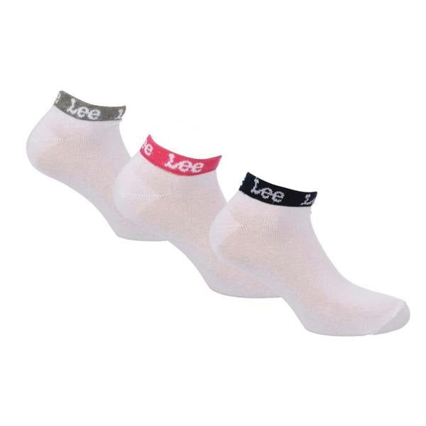 Lee Unisex Adult Trainer Liner Socks (Pack of 3) - White - 