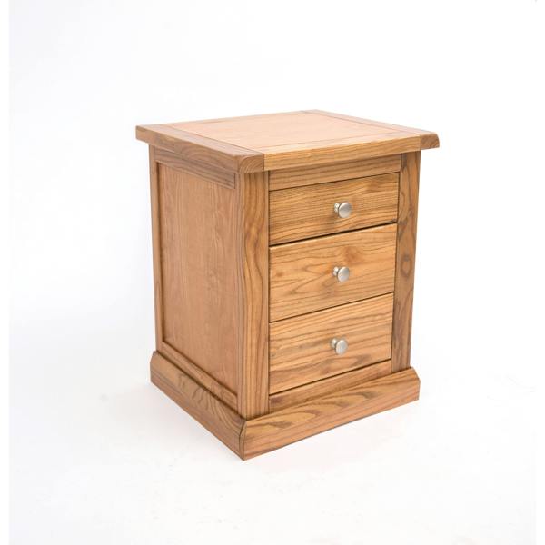 Cabinet Bits Salerno 3 Drawer Bedside Table
