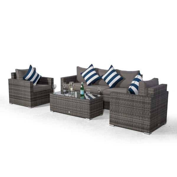 Giardino Sydney 5 Seater Rattan Conversation Sofa Set with Coffee Table