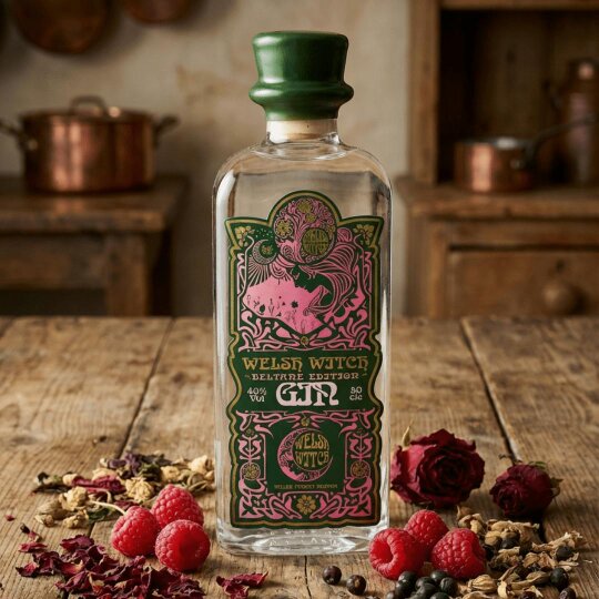 Welsh Witch Premium Welsh Raspberry Gin – Beltane Edition