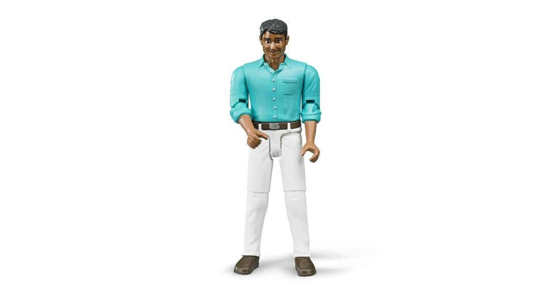Bruder bworld Man, medium skin, white jeans Detailed Vehicle & Playset Model
