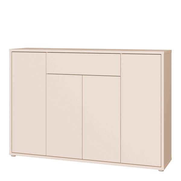 Furniture To Go Alice Springs Sideboard with 4 Doors Push-to-Open & 1 Centralised Drawer Push-to-Open in Sand
