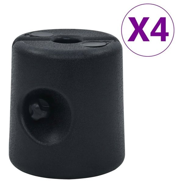 Berkfield Gazebo Weights 4 pcs PE Black