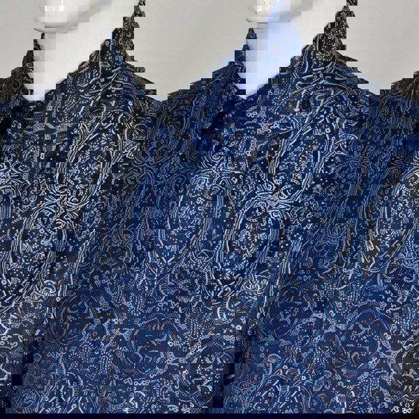 Floral Jacquard Tunic Shirt - Men's elegant tunic with intricate floral pattern and relaxed fit.