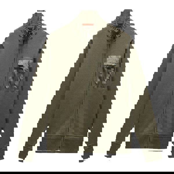 Napapijri Berti Full Zip Knitted Jumper Tea Leaf