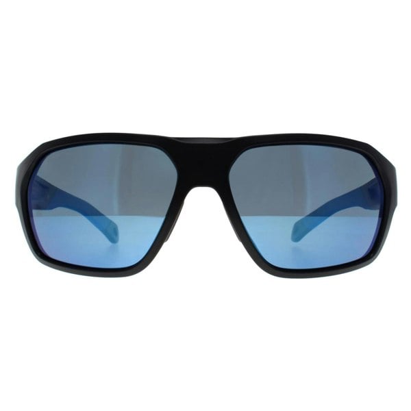 Smith Sunglasses Deckboss 0VK QG Matte Black Blue Blue Mirror Polarized Chromapop