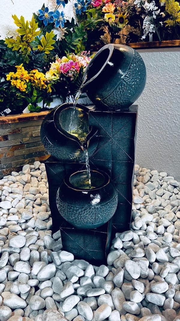 Tranquillity Water Features Teal Tranquil Pour Traditional Water Feature