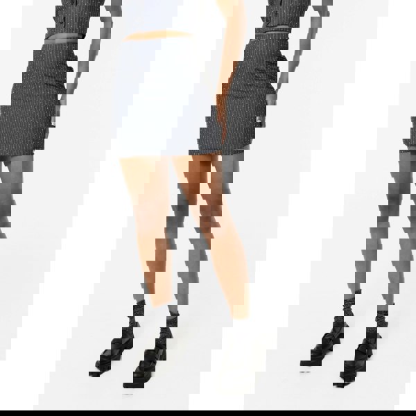 Pink Vanilla Diamante Pinstripe Mini Skirt