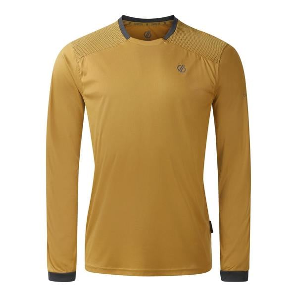 Dare 2B Mens Trackstand Ace Long-Sleeved T-Shirt - Wood Brown - 