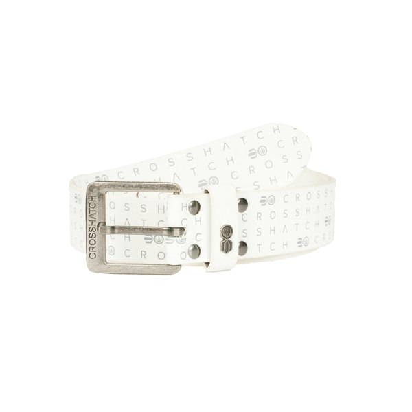 Crosshatch Mens Hyneman Belt - White