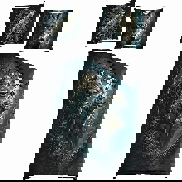 FOREST GUARDIANS - Single Cotton Duvet Cover + UK And EU Pillow case