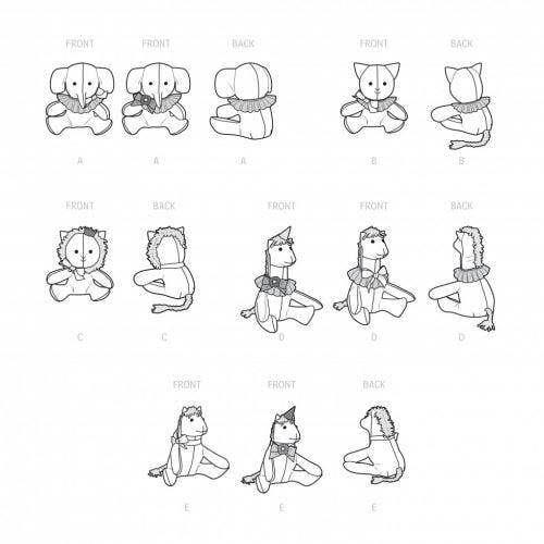 Simplicity Sewing Pattern 9498, Toys OS (One Size) - Easy