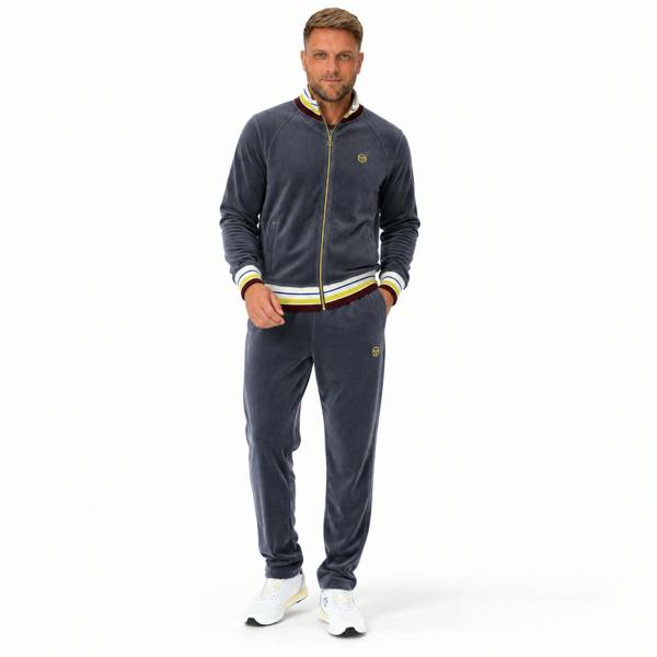 Sergio Tacchini Sartori Velour Track Pant Joggers Turbulence