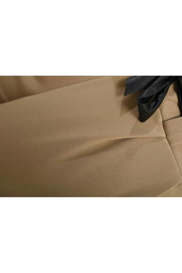 Mariana Belted High Waist Wide Leg Trouser - Stone
