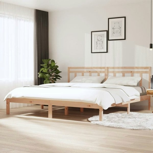 Berkfield Bed Frame Solid Wood Pine 200x200 cm
