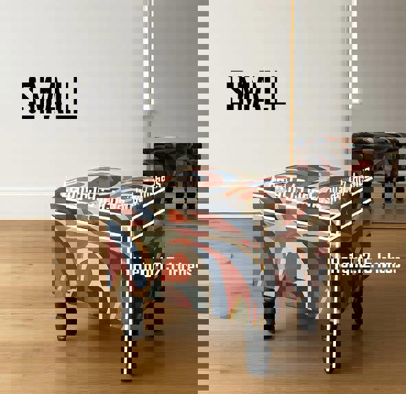 PREMIUM Multi Colour Ottoman Storage Bench coffee table - ISTOOLS