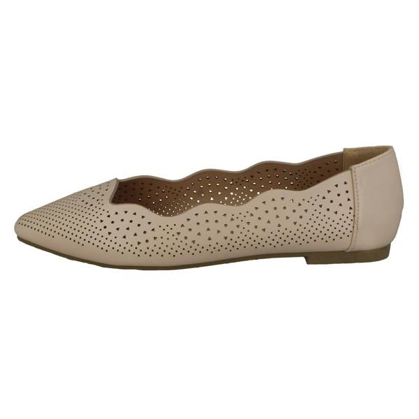 Spot On Ladies Slip On Ballerina Flat Shoes F80459