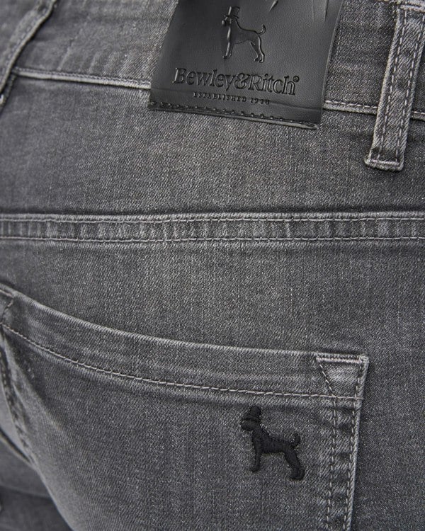 Bewley & Ritch Abingdon Slim Fit Jeans Grey