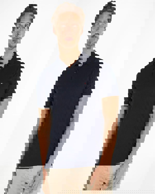 Tommy Hilfiger Liquid Cotton Essential Mens Polo - Desert Sky