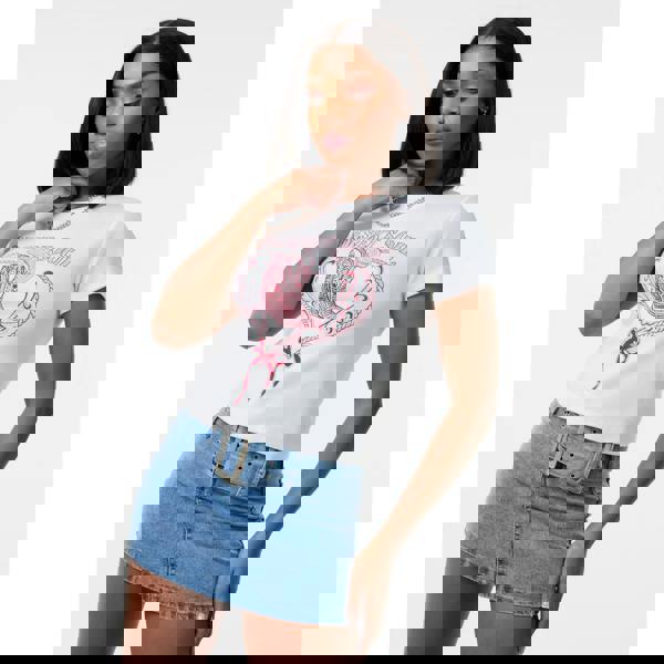 Pink Vanilla Cowboy Boot Embellished T-Shirt