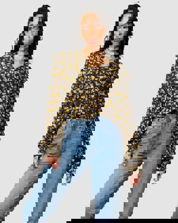 Tommy Hilfiger Moss Crepe Rose Womens Blouse